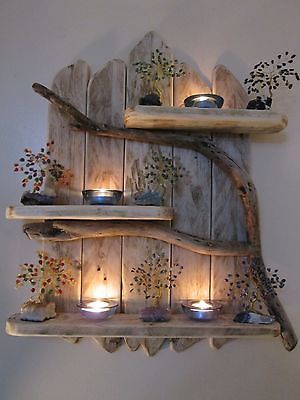 shelving ideas charming natural genuine driftwood shelves solid rustic shabby chic nautical GELNCHM