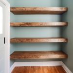 shelving ideas diy floating wood shelves! (yellow brick home) UTJEQNO