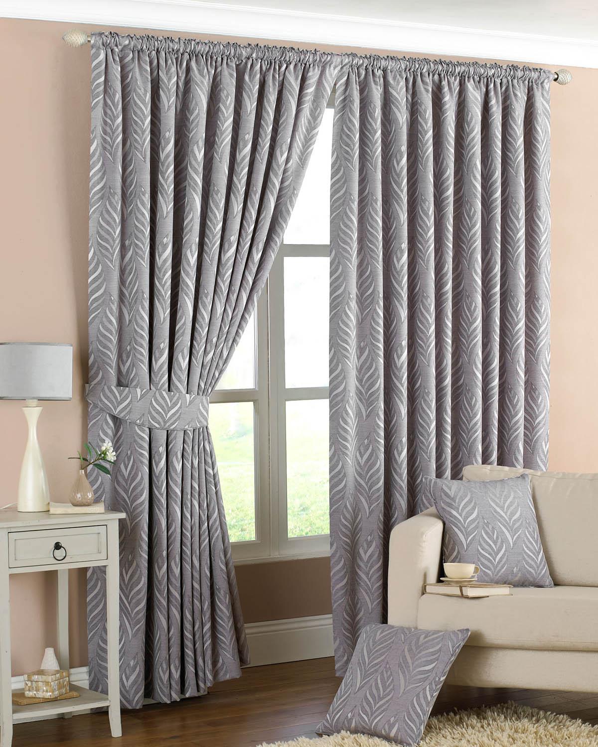 silver curtains narrow leaf ready made lined curtains ZBNAKPB