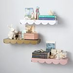 simple scallop wall shelf | the land of nod FRCZJOG