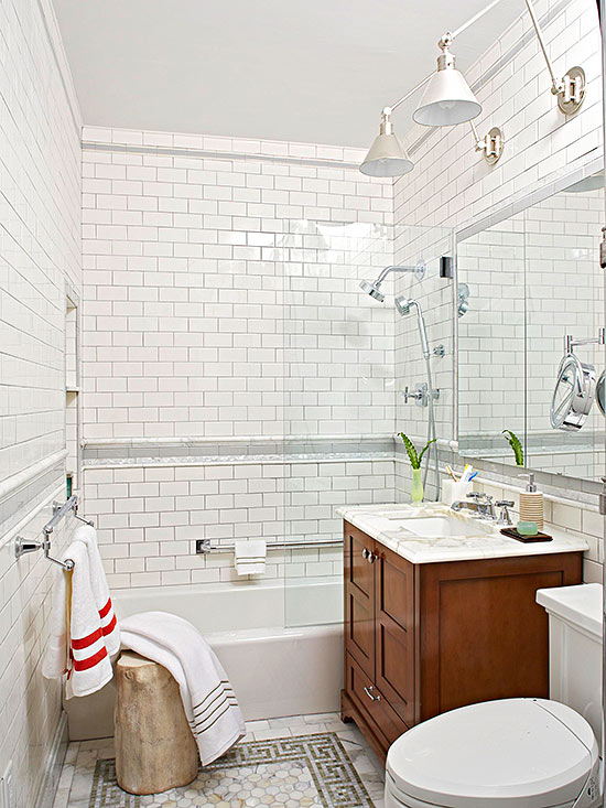 small bathroom design ideas use a soothing palette MAOCIYQ