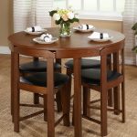 small dining table compact round dining set ($349.17). this 5-piece dining set offers a  stylish THYSREG