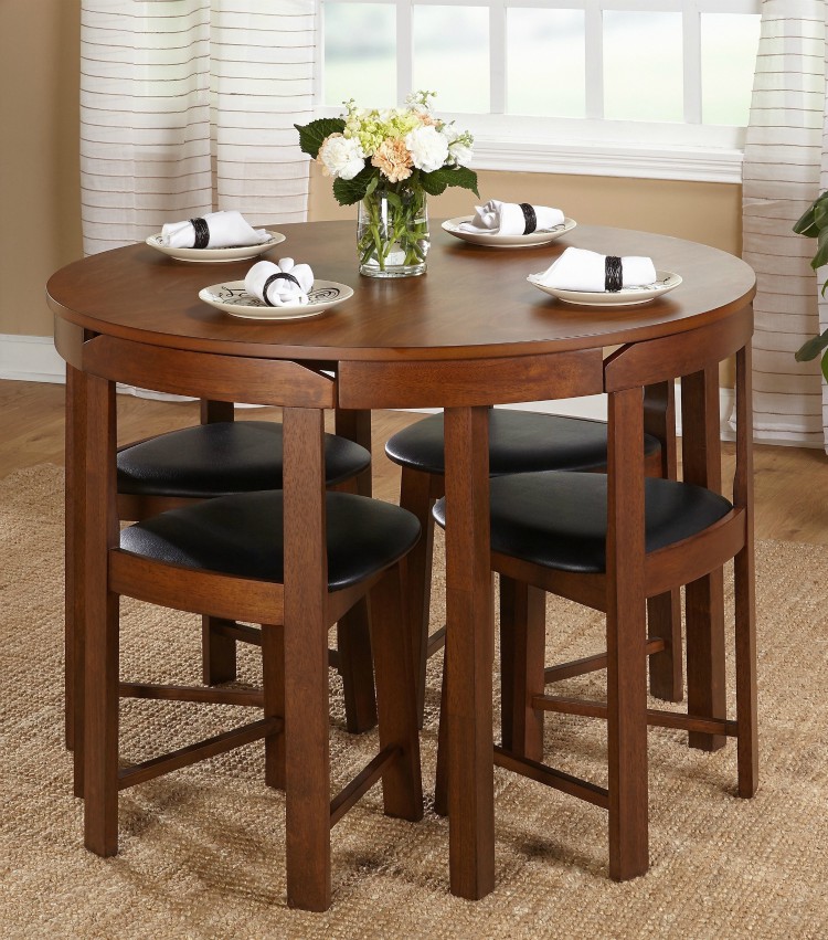 small dining table compact round dining set ($349.17). this 5-piece dining set offers a  stylish THYSREG