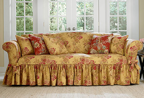 sofa cover view details u003e · ballad bouquet waverly by sure fit ECSKMBP