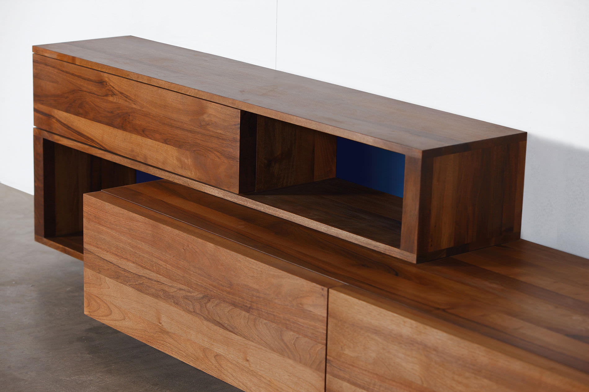 solid wood furniture contemporary sideboard / oak / walnut / solid wood log by michael schneider HNBDWDA