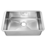 stainless steel kitchen sinks prevoir stainless steel undermount 1-bowl kitchen sink - american standard URLDYWJ