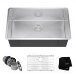 stainless steel kitchen sinks undermount stainless steel 30 in. single bowl kitchen sink kit EJFRLOJ