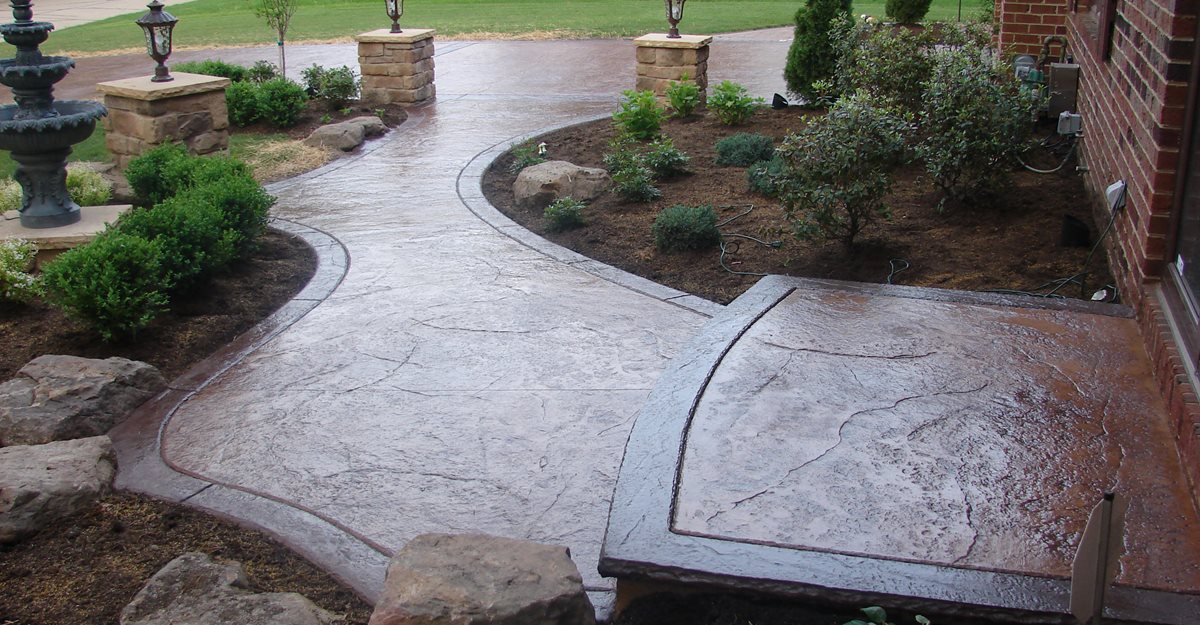 stamped concrete entryway WJKJEFR