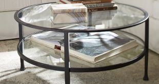 tanner round coffee table - bronze finish | pottery barn CWMGSUE