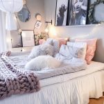 teen girls bedroom ideas girly u0026 glam bedroom-love the shelf above the bed QRBDFNO