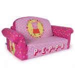 toddler sofa amazon.com: marshmallow furniture, childrenu0027s 2 in 1 flip open foam sofa,  peppa REYBZBA