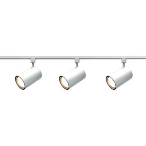 track lighting 3-light straight cylinder track kit UUDHNHF