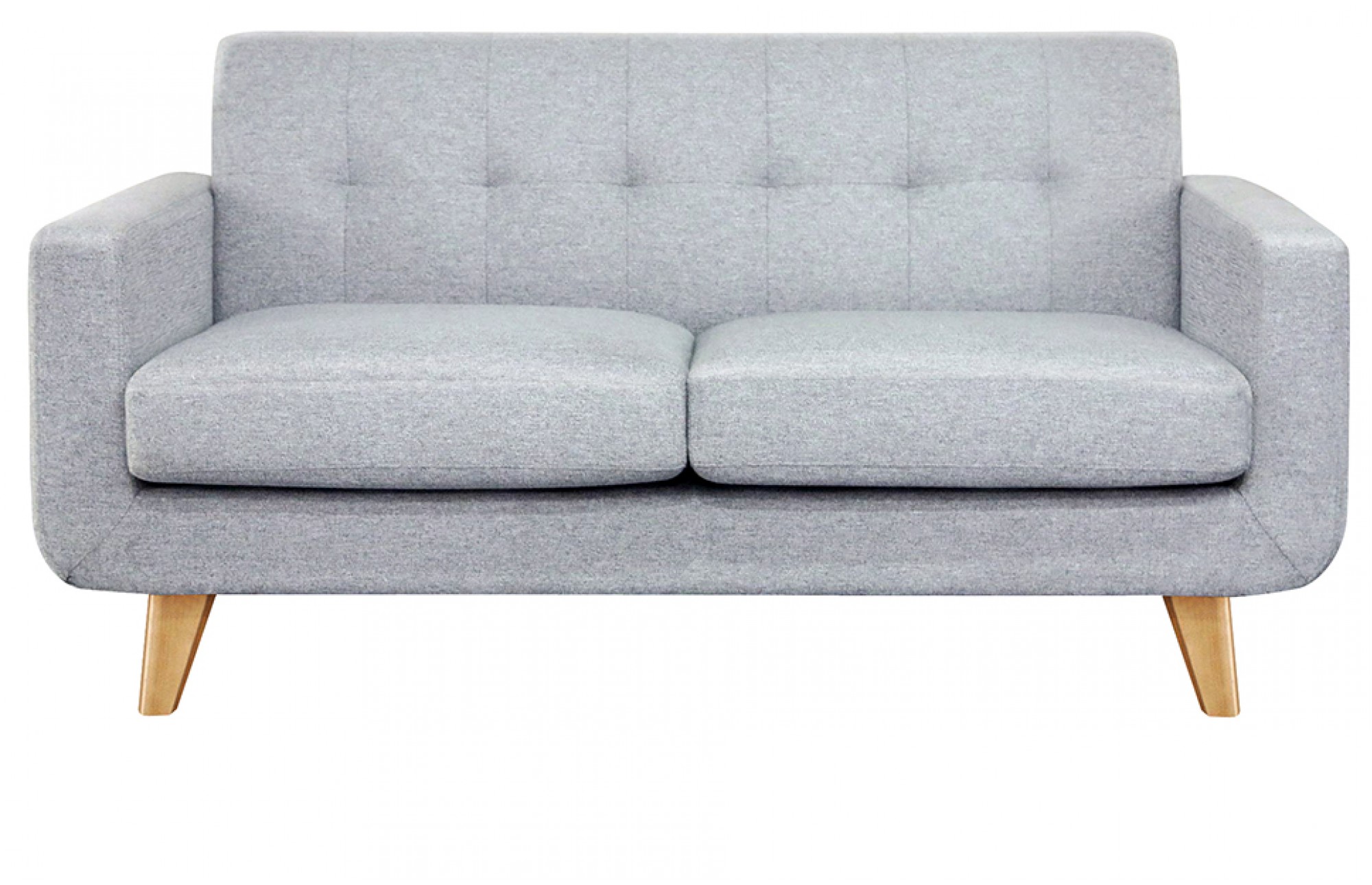 two seater sofa grey 2 seater sofa - oak legs -lounge furniture - out u0026 out EEQLBOC