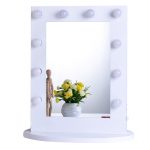 vanity mirrors amazon.com: chende white hollywood makeup vanity mirror with light  tabletops lighted mirror VSUBZFT