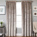 velvet curtains velvet rod pocket/back tab 63-inch lined window curtain panel in walnut ZGLIPYH