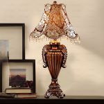 vintage fabric shade resin base antique lamps for bedroom ACJSOHR