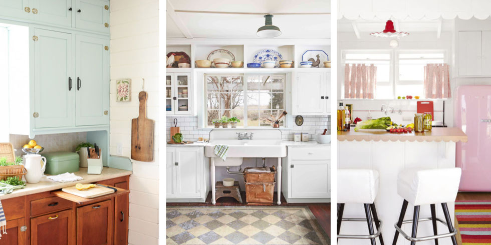vintage kitchen the design elements in these cozy kitchens take inspiration from an earlier XAESJWJ