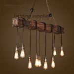 vintage lighting loft style creative wooden droplight edison vintage pendant light fixtures  for dining RODLUDX