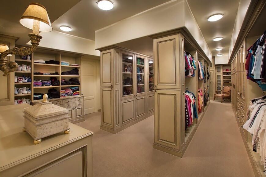 walk in closets 55 fabulous unisex walk-in closet designs LQXMVIY