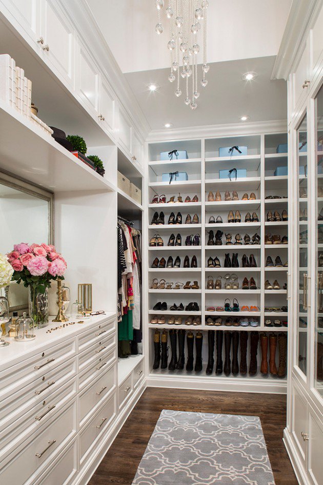 walkin closet 15 elegant luxury walk in closet ideas to store your clothes in that SRSLSUN