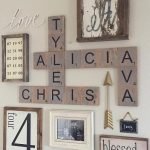 wall decor ideas family wood scrabble wall art. home decor ideascute ... XOHSXPX