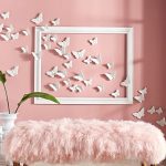 wall decor ideas scarlett bench u0026 mongolian sheep fur cover. everything pinkdécor ideashome  ... XRNLEBF