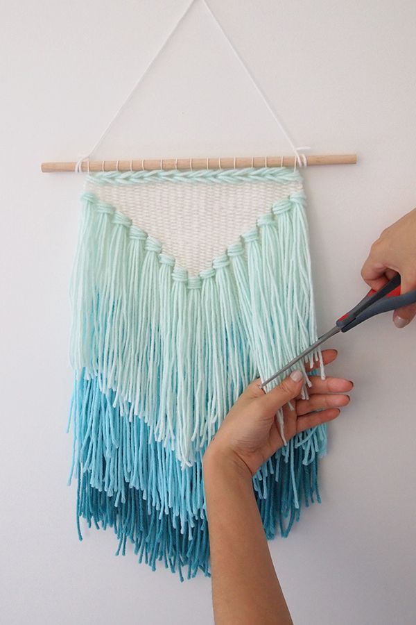 wall hangings diy weaving: how to make a tassel wall hanging (mollie makes) TRWLEXM