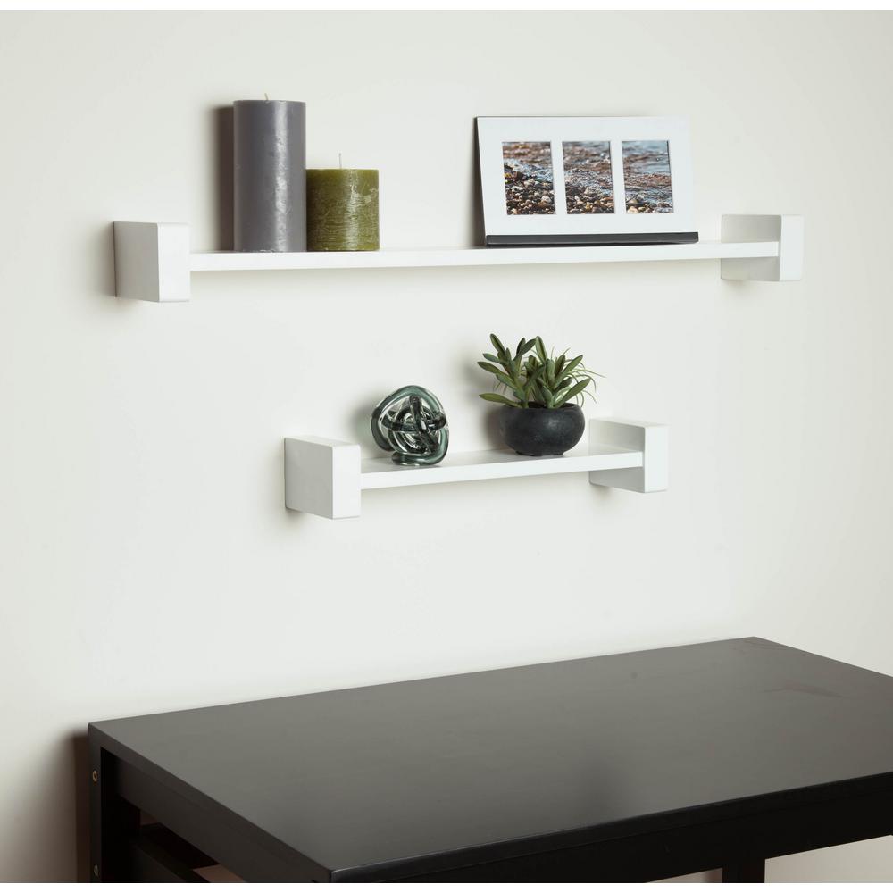 wall shelving h-shape white wall shelf decorative shelf-shf-04397 - the home depot AMTIBLN