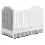 white cribs baby relax luna 3-in-1 upholstered crib - white TWBLWUK