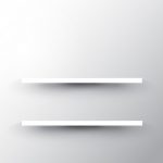 white shelf two shelves on a white wall background free vector XUZYGLZ