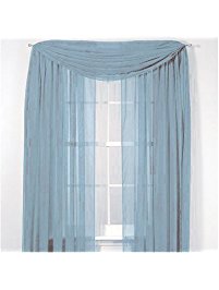 window scarves luxurydiscounts beautiful elegant solid slate blue sheer scarf valance  topper 37 SEKRKKI