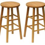 wood bar stools amazon.com: winsome wood wood 24-inch counter stools, set of 2, natural  finish: FXQQBRY