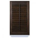 wood shutters installed hardwood stained shutter GPLRSUZ