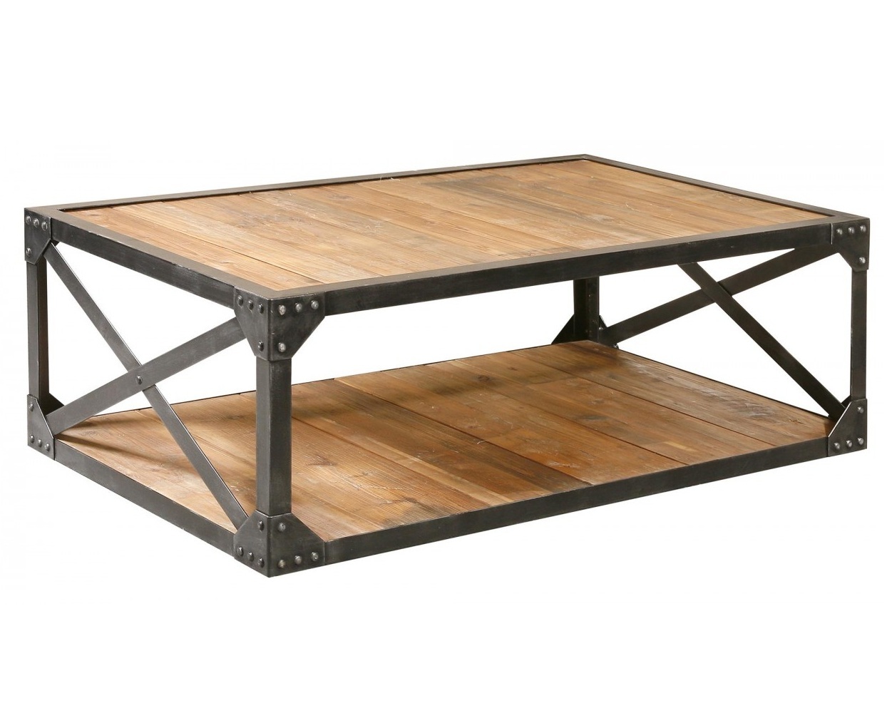 wooden coffee tables industrial metal and wood coffee table VHYDJEE