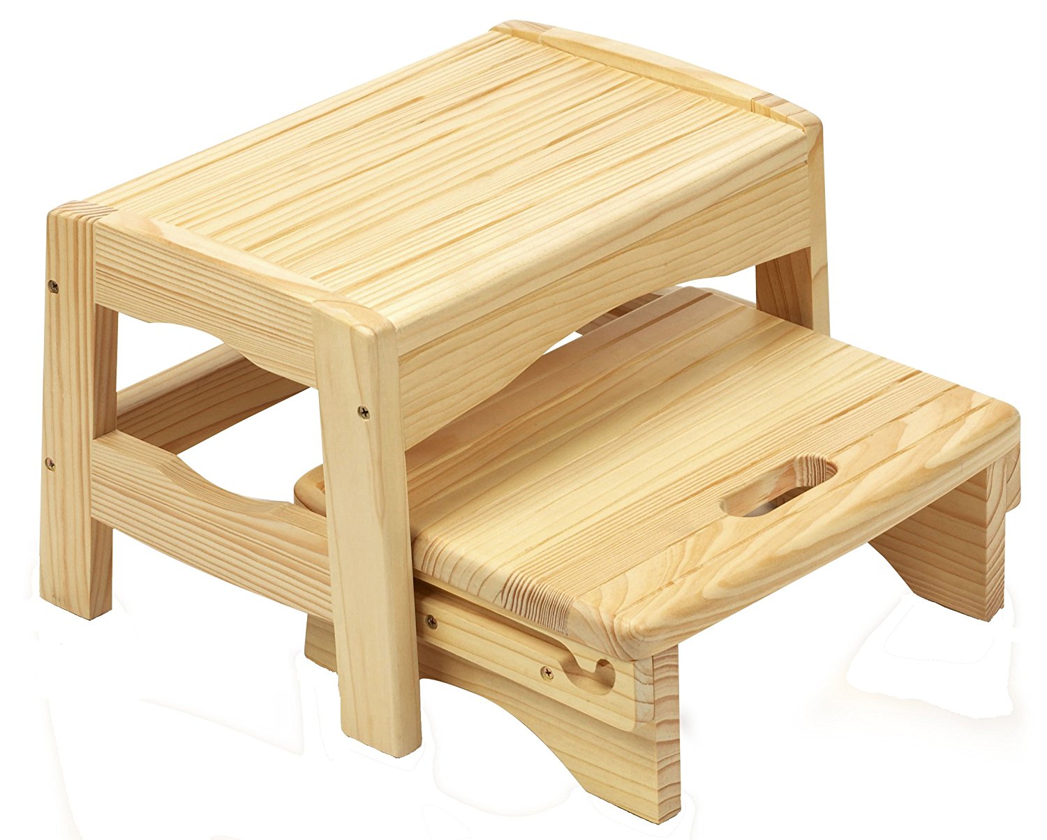 wooden step stool amazon.com : safety 1st wooden two step stool : toilet training step stools PVFWKWV