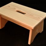 wooden step stool wood step stool with handle hole unfinished pine 16 LQTQSSW