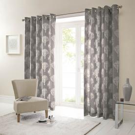 woodland ready made lined eyelet curtains YMCPDYS
