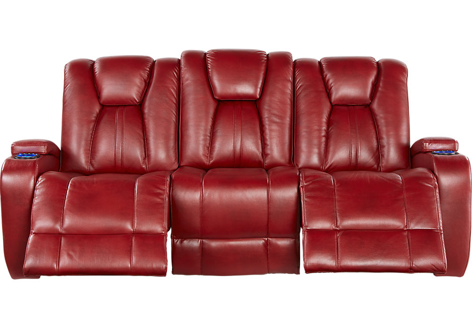 Red Sofa kingvale red power reclining sofa - sofas (red) HEQLEUJ