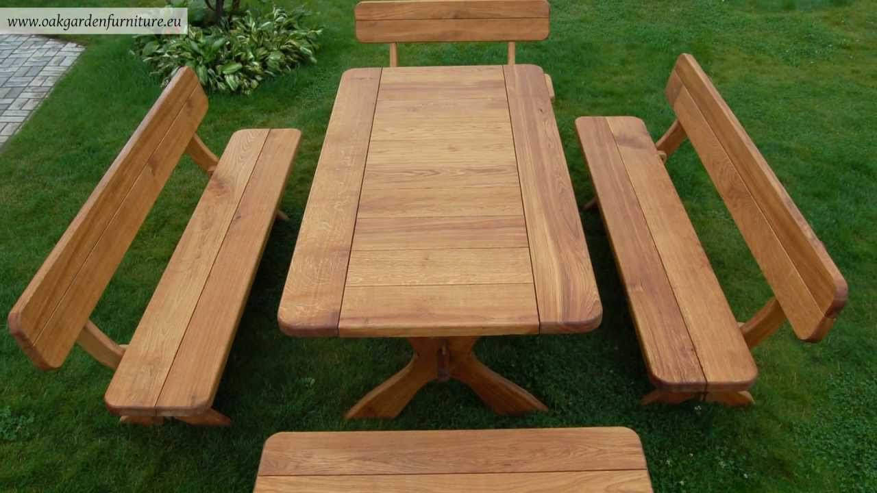 Wooden Garden Furniture wooden garden furniture set - youtube TLVEIPR