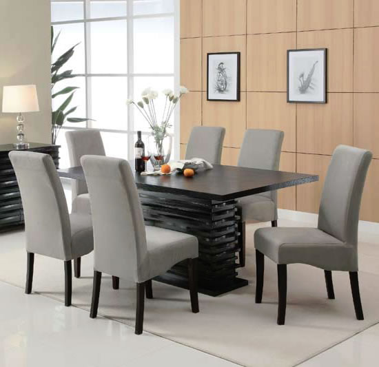 7 piece dining set contemporary dining furniture CEYSDQY