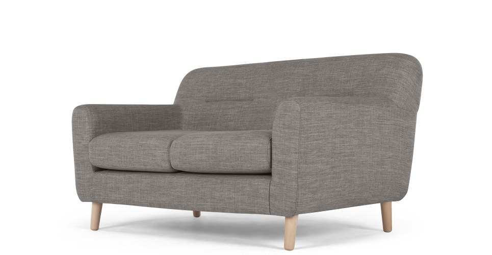 a 2 seater sofa, in chalk grey BZOWDQA