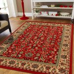 amazon.com: large persian rugs for living room 8x11 red green beige cream TOYAELY