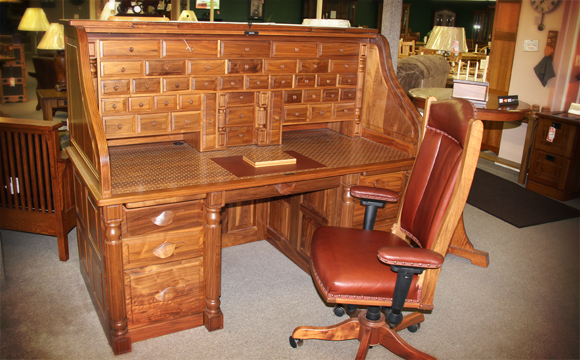 Amish furniture presidentu0027s desk GAXJTWT