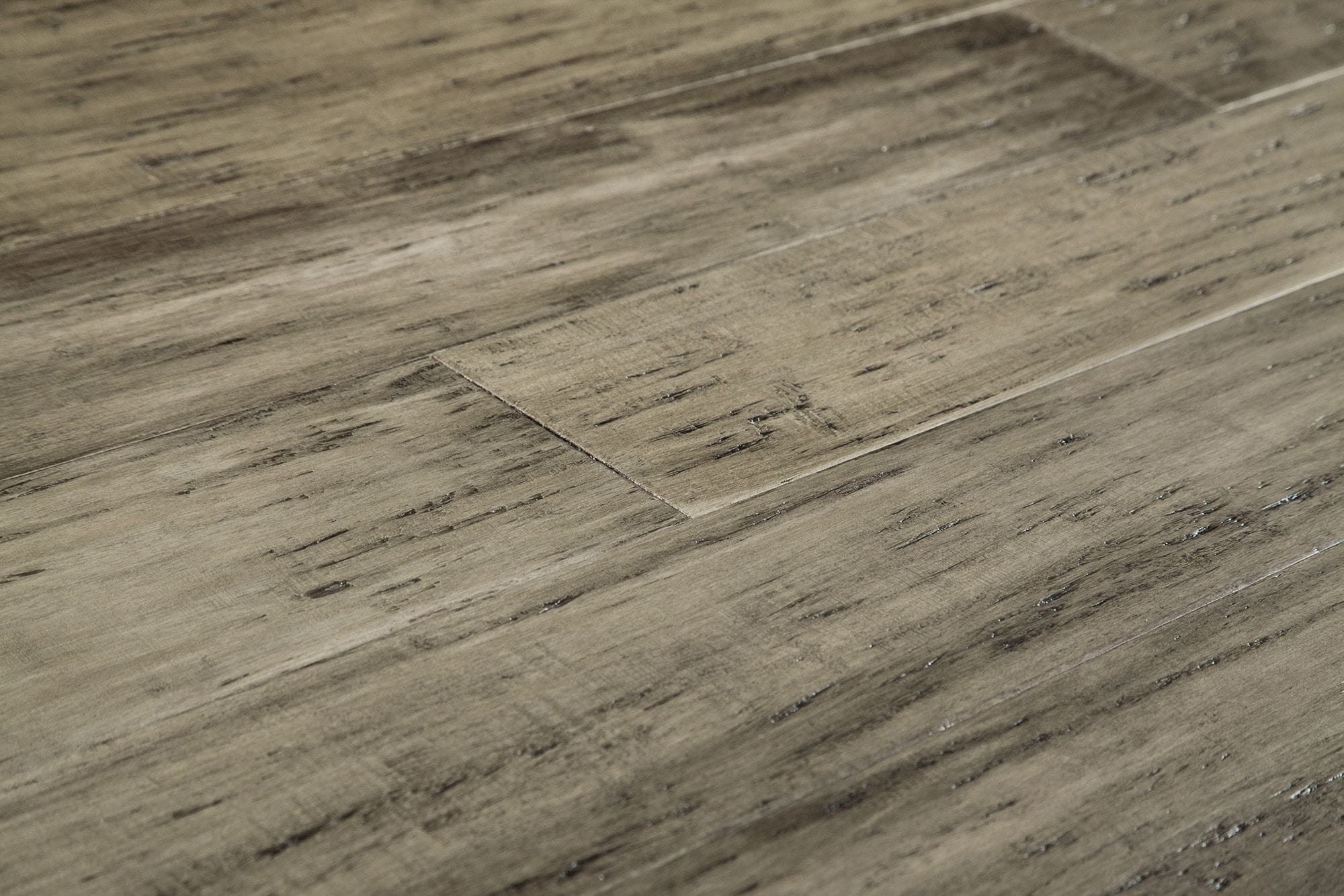 bamboo flooring free samples: yanchi 12mm distressed wide-plank click-lock solid strand  woven bamboo rustic BBBOHWW