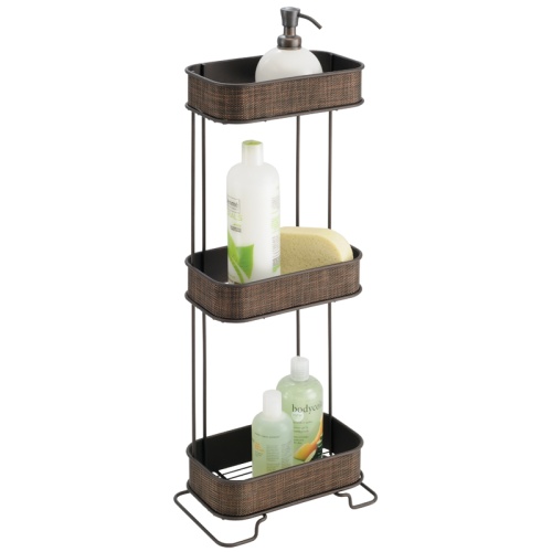 bathroom caddies three-tier bath caddy - bronze image UKPHGOG