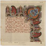 best carpet designs drawing pattern after a carpet design from 1850-1860 by m.d. renssen, 1905 / ACAEBVX