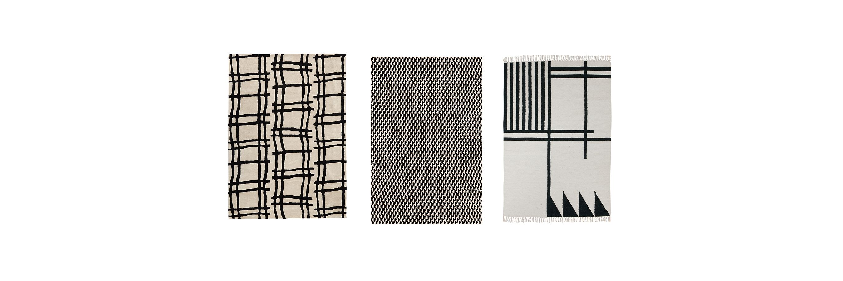 black and white rugs TOSWMFM