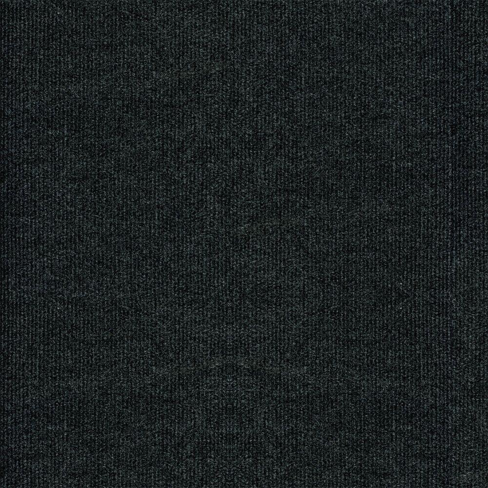 black carpet trafficmaster ribbed gunmetal texture 18 in. x 18 in. carpet tile (16 tiles YXBKHRZ