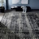 Black rugs caspian distressed rug black west elm IJHGXEF