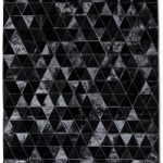 Black rugs contemporary black rugs with regard to pure patchwork cowhide kahn area rug XTGZXES